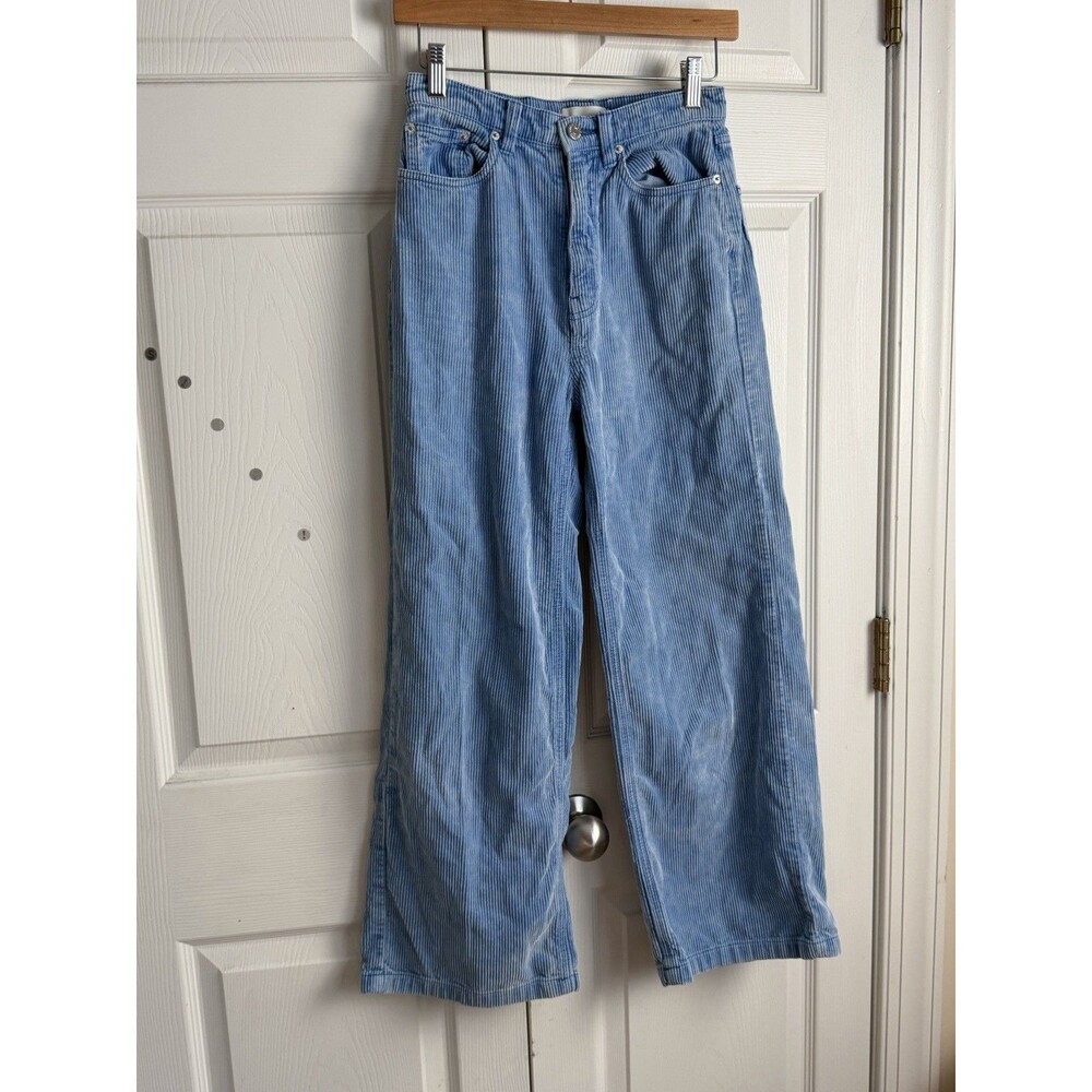 BDG Urban Outfitters High & Wide Corduroy Pants Blue Size 26 Festival Coachella